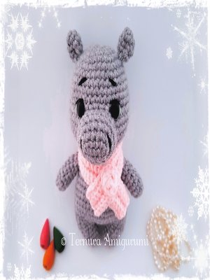 cover image of Crochet pattern Anna, the hippo